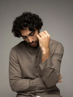 Leinenhemd von MOS MOSH in Chocolate