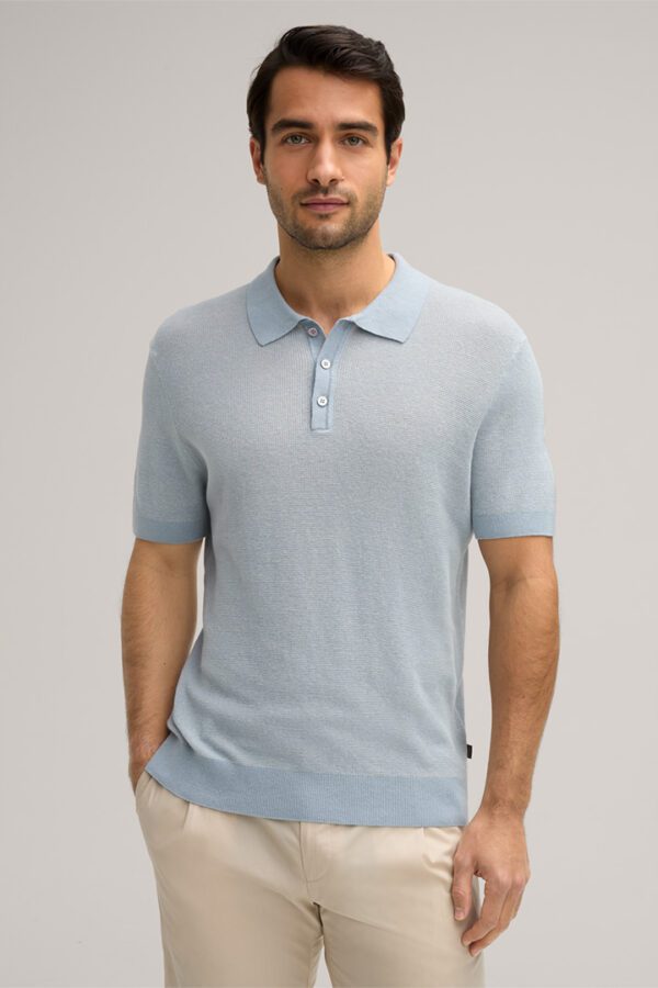 Strickpolo Lindo von Windsor in bleu