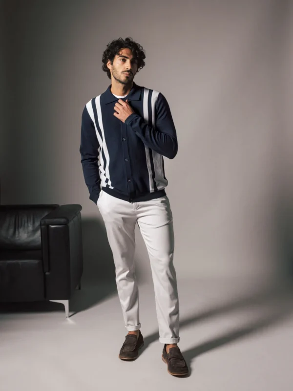 Cardigan Justin von MOS MOSH in Navy – Bild 3