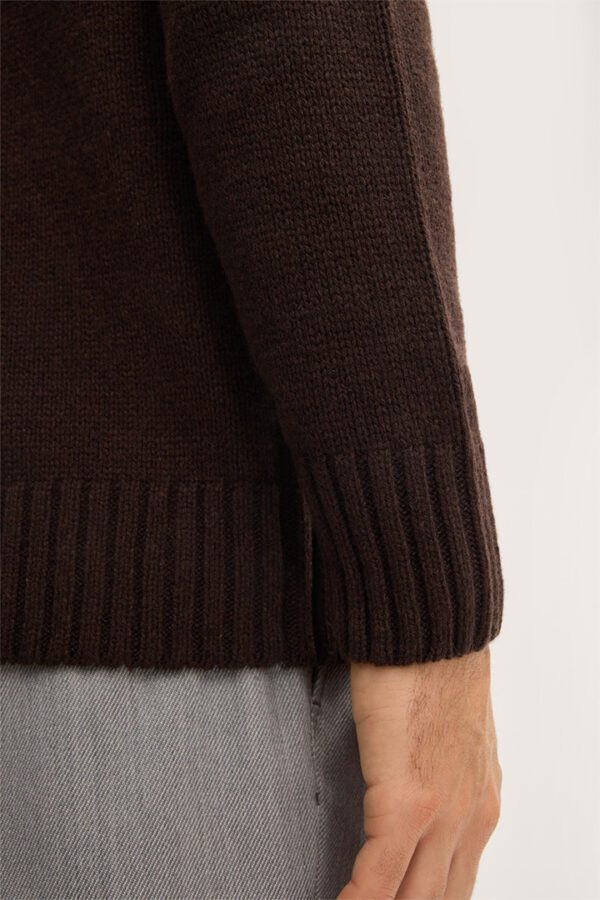 Kaschmirpullover Ecosio von Windsor in Schoko – Bild 3