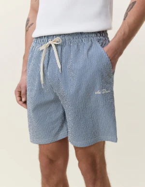 Badehose Stripes von Les Deux in denim